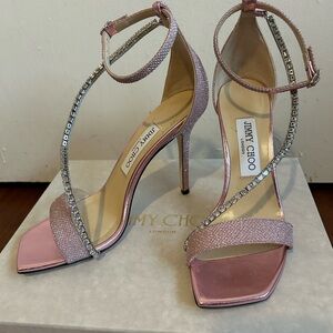 Jimmy Choo Talika sandal pale pink size 37